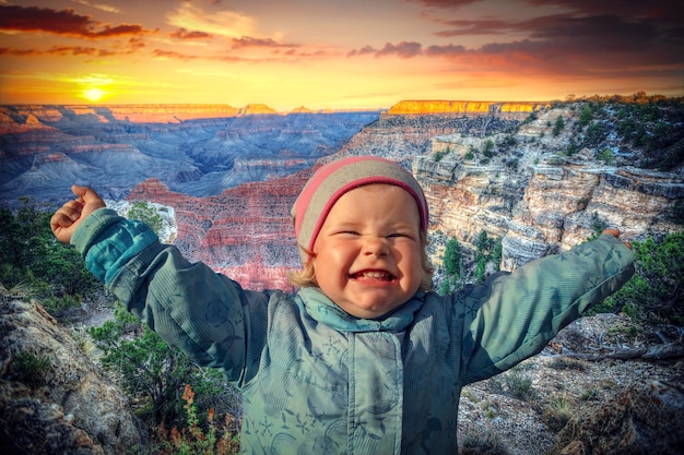 Mädchenkönigin des Grand Canyon USA