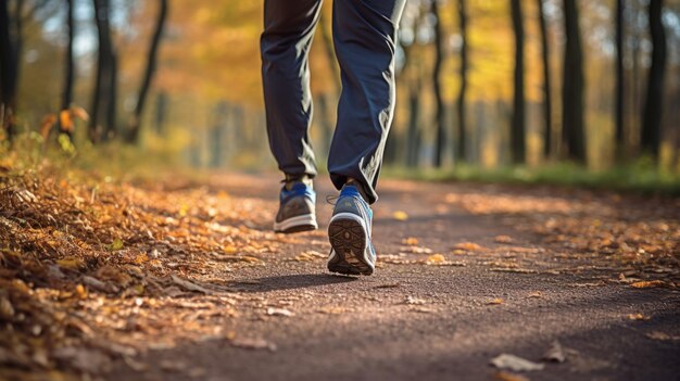 Männer joggen einen Außenpfad entlang