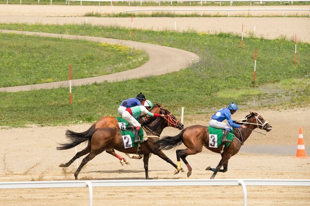 Männer reiten Pferde