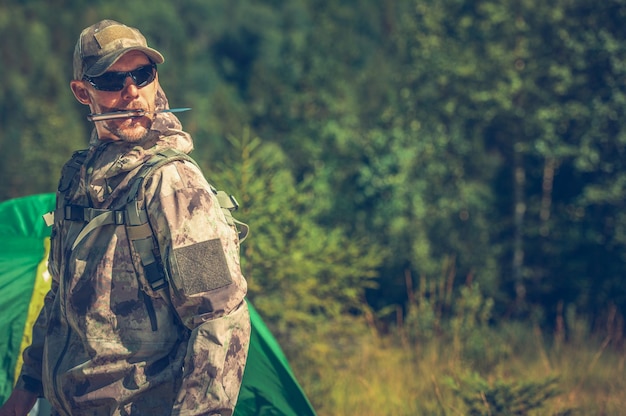 Foto männer und die wildnis