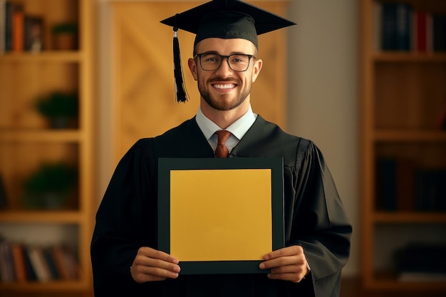 Maestro masculino adulto casual feliz Generar Ai