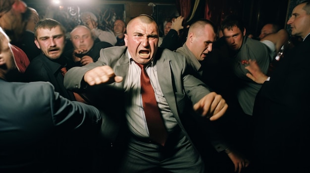 Foto mafia rusa en los años 90 crimen jefes reket bandidos en rusia bratki