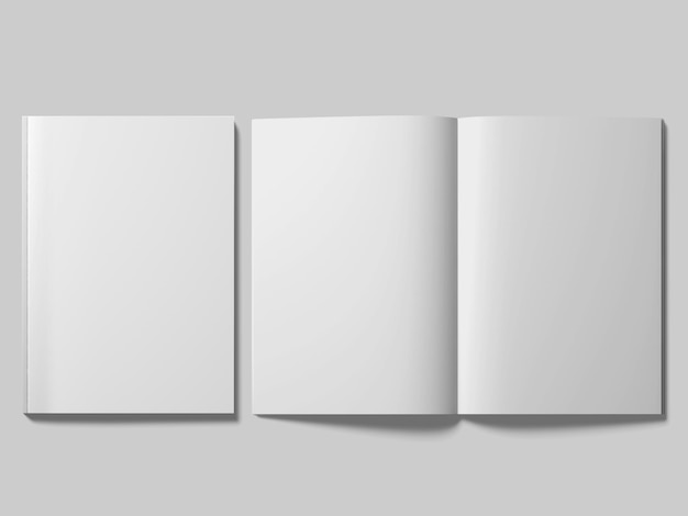 Foto magazin mockup leer