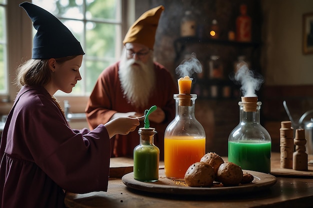 Foto la magia culinaria de las caricaturas