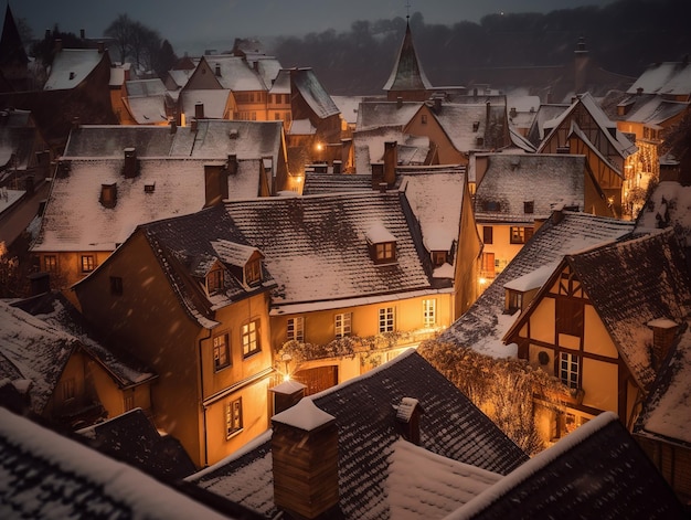 La magia invernal del pueblo navideño