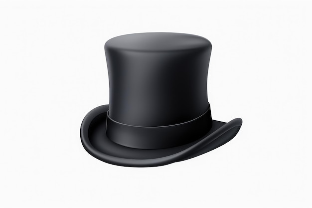 La magia de la medianoche Un sombrero negro en un fondo PNG transparente