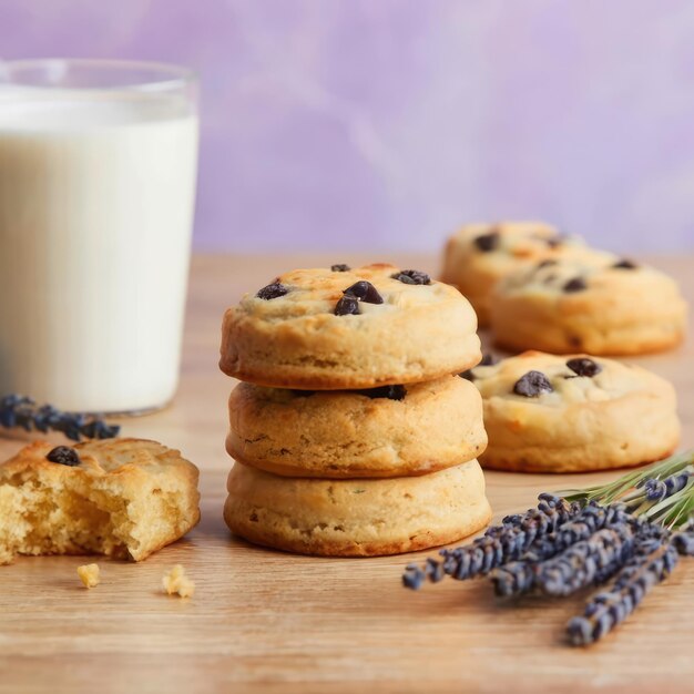 Magical Morning Pastries Eine Auswahl an bezaubernden Gebäckstücken wie Lavendel-Shortbread-Kekse