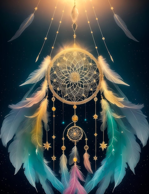 Magische mystische Fantasie Traumfänger Tapeten Hintergrund Banner