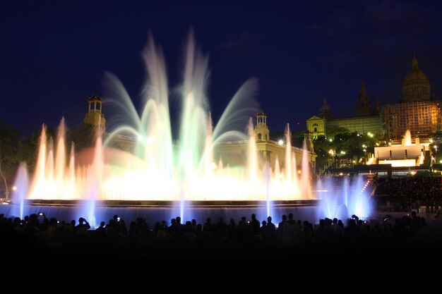 Magischer Brunnen in Barcelona Spanien