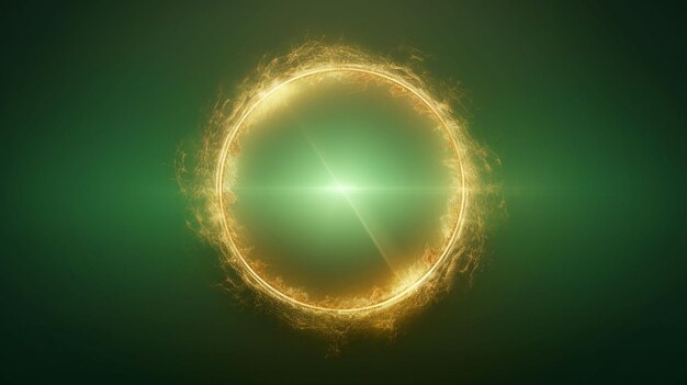 Foto magischer ring mit elektrizität im dungeon- und drachen-stil
