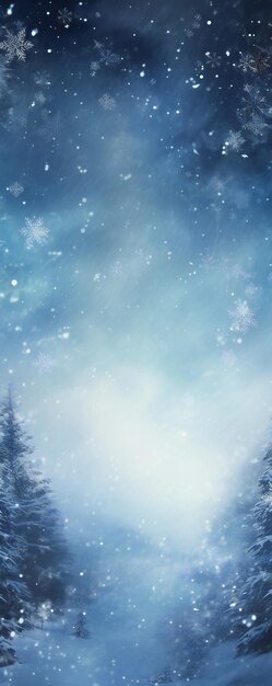 Magisches dramatisches Schnee-Thema Winter-Hintergrund