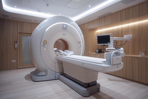 Magnetresonanztomographie-MRI-Scanner im Krankenhaus 3D-Rendering