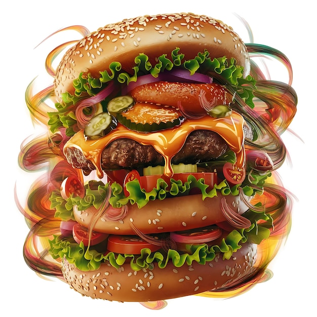 Una magnífica imagen de hamburguesa esperándote