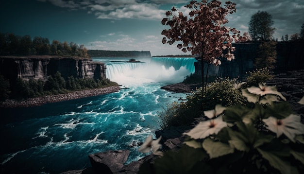 Magnífica vista de las Cataratas del Niágara