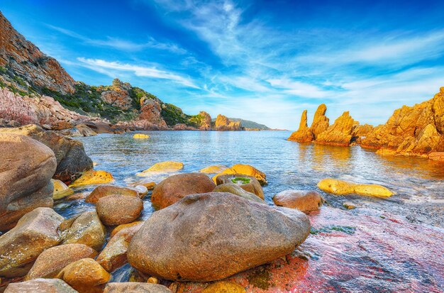 Foto magnífica vista del popular destino turístico costa paradiso