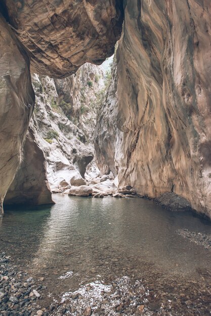 Magníficas vistas dentro do canyon