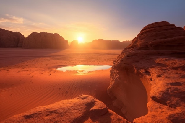 magnífico paisaje de wadi rum jordania