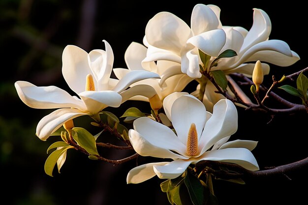 Foto magnolia blanca del sur