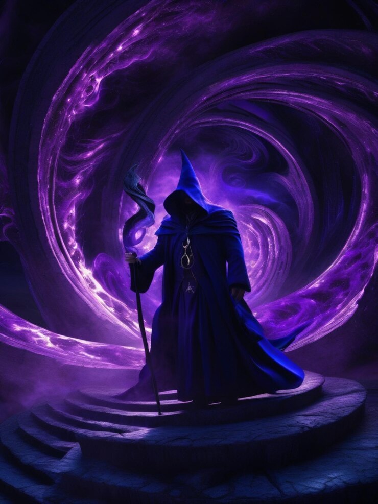 El mago oscuro hace un mundo apocalíptico
