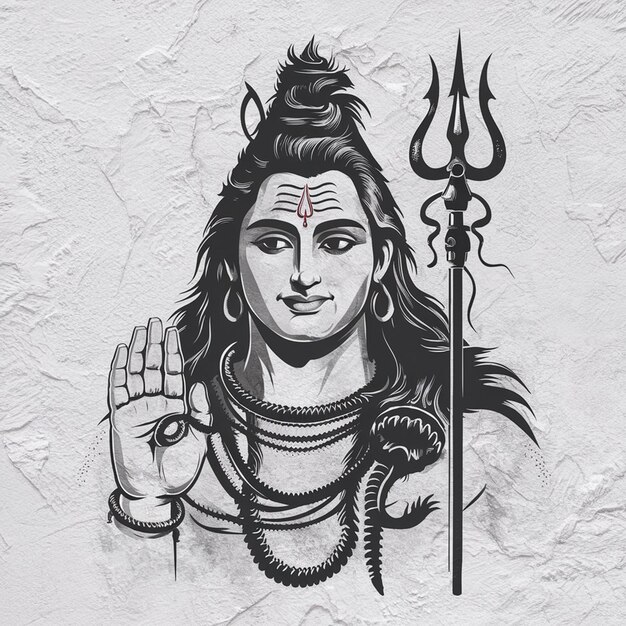 Mahadev Shiv lingam imagem de arte vetorial