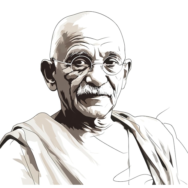 Mahatma Gandhi Combate à Independência da Índia Outubro