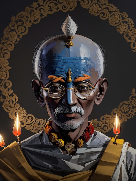 Mahatma Gandhi Diwali Indiano