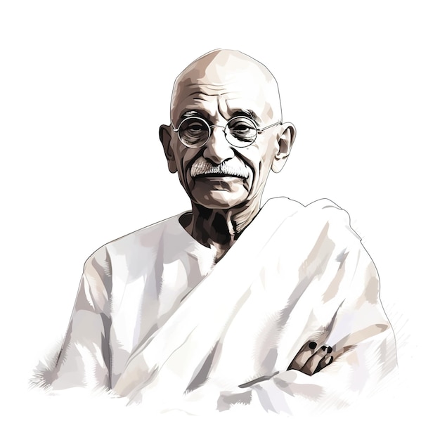 Foto mahatma gandhi indischer unabhängigkeitskämpfer oktober