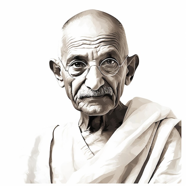 Mahatma Gandhi Indischer Unabhängigkeitskämpfer Oktober