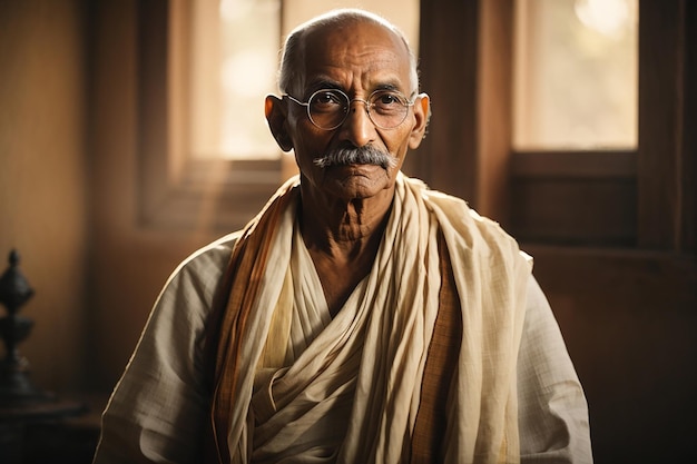 Mahatma Gandhi luchador por la libertad indio 2 de octubre