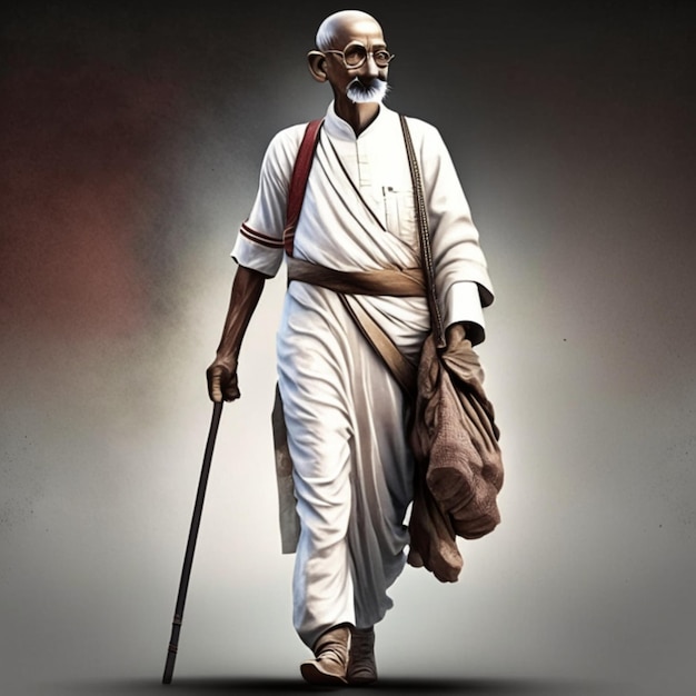 Mahatma Gandhi, luchador por la libertad indio