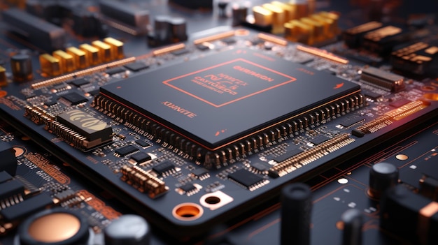 Mainboard HD 8K Wallpaper Stock Fotobild