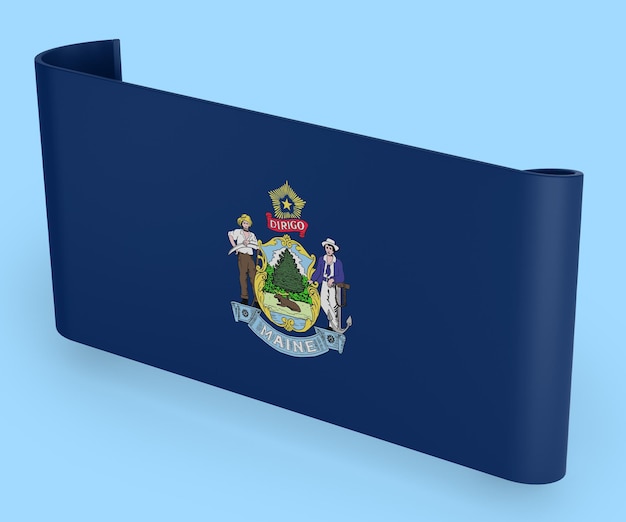 Maine-Flagge-Band-Banner