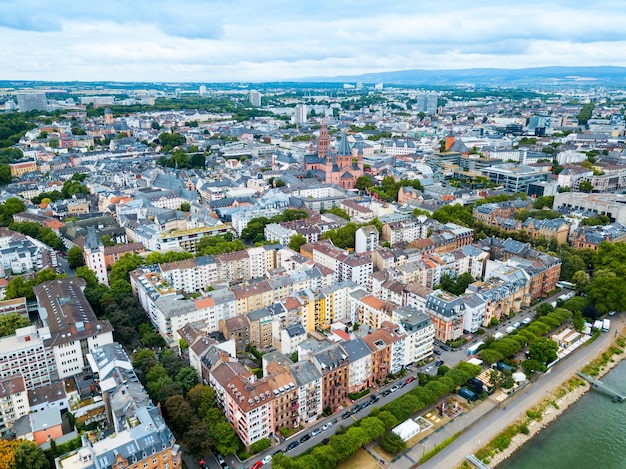 Mainz vista panorâmica aérea Alemanha