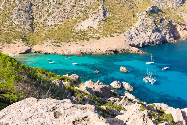 Maiorca Cala Figuera praia de Formentor Mallorca