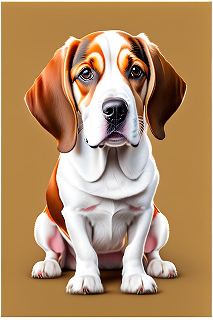 Foto mais bonito cachorro beagle isolado em fundo transparente png retrato de um bonito cão beagle