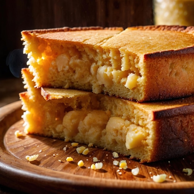 Maisbrot frisch gebackenes Brot Grundnahrungsmittel für Mahlzeiten