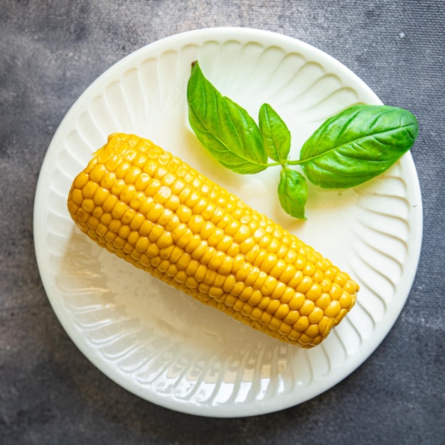 maiskolben gekochte küche frische mahlzeit essen snack diät auf dem tisch kopieren raum essen hintergrund