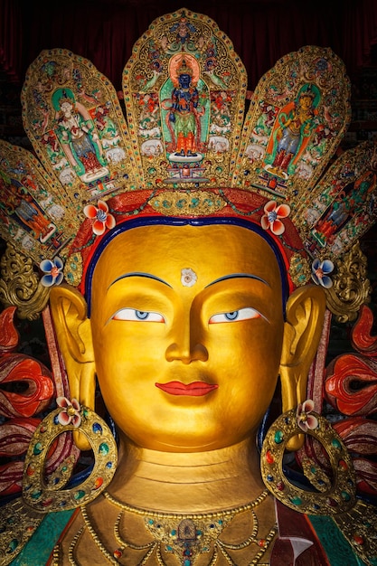 Maitreya-Buddha in Thiksey Gompa Ladakh