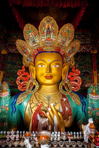 Maitreya Buddha in Thiksey Gompa