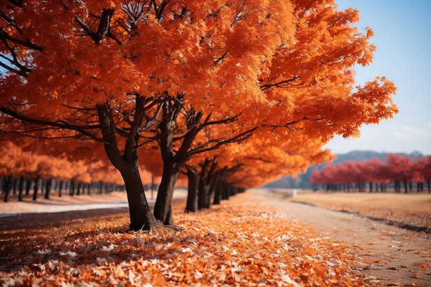 Majestätische Herbstlandschaft in lebendigen Farben