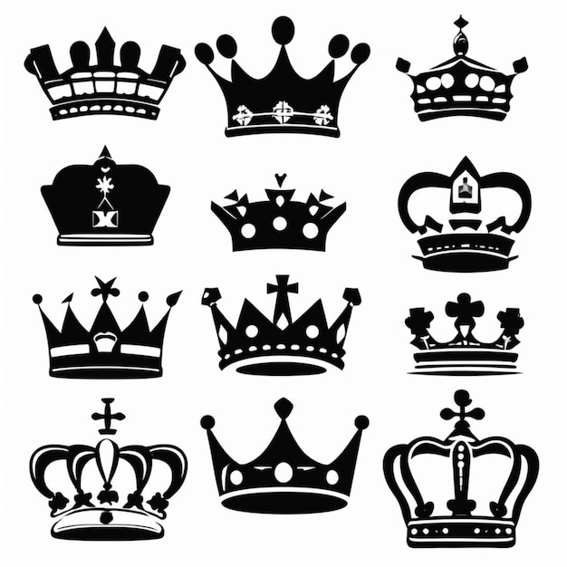 Majestätisches Kronenemblem, königliches Symbol für Exzellenz