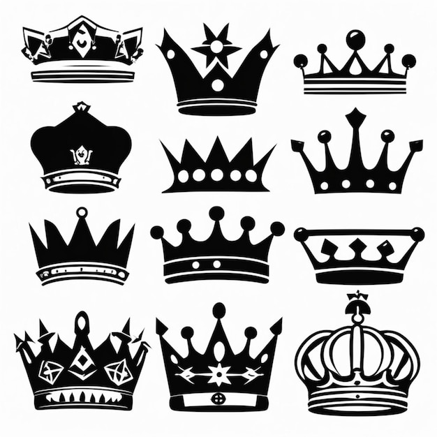 Majestätisches Kronenemblem, königliches Symbol für Exzellenz