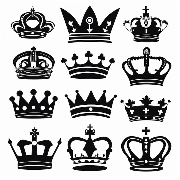 Majestätisches Kronenemblem, königliches Symbol für Exzellenz
