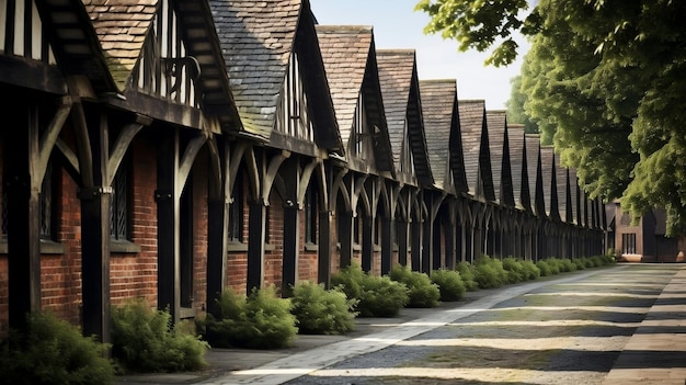 Majestic 17th Century Almshouses Ai