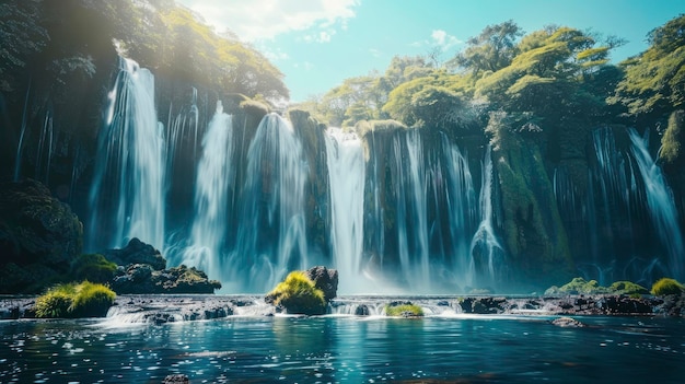 Foto majestic cascades iguelectu cachoeira na argentina