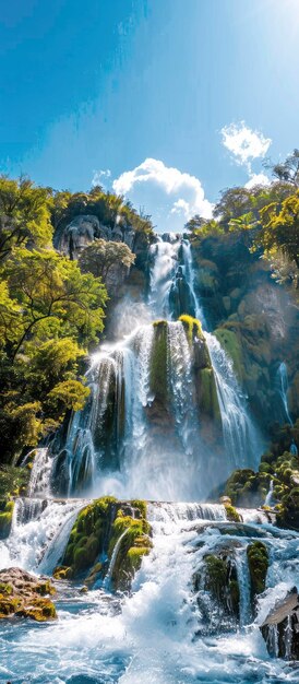 Foto majestic cascades iguelectu cachoeira na argentina