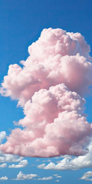 Majestic Cumulus Cloud Dominando as nuvens azuis no céu nas nuvens brancas do céu