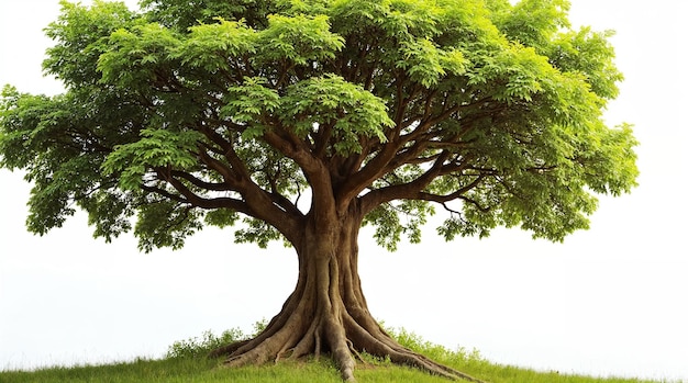 Majestic Oak Tree in a Green Field