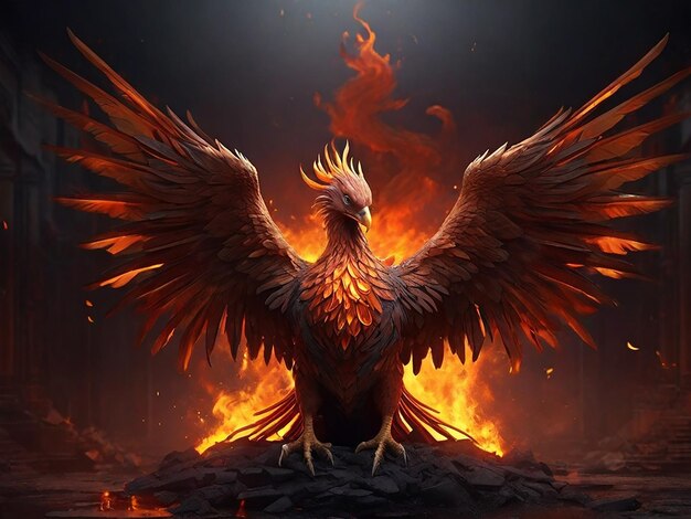 Majestic Phoenix ressuscita das cinzas em uma impressionante obra de arte digital