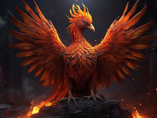 Majestic Phoenix ressuscita das cinzas em uma impressionante obra de arte digital